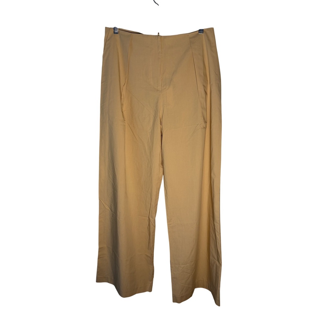 ROMY Summer Pant Tan Cotton Tencel High Waisted Trousers RMR25-027 Size L NWT